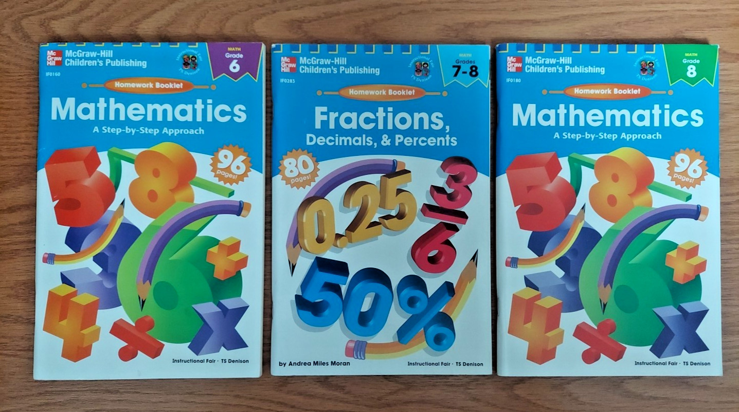 Mathematics a Step-by-Step Approach Grade 6, 8 Fractions Decimals & Percents 7-8