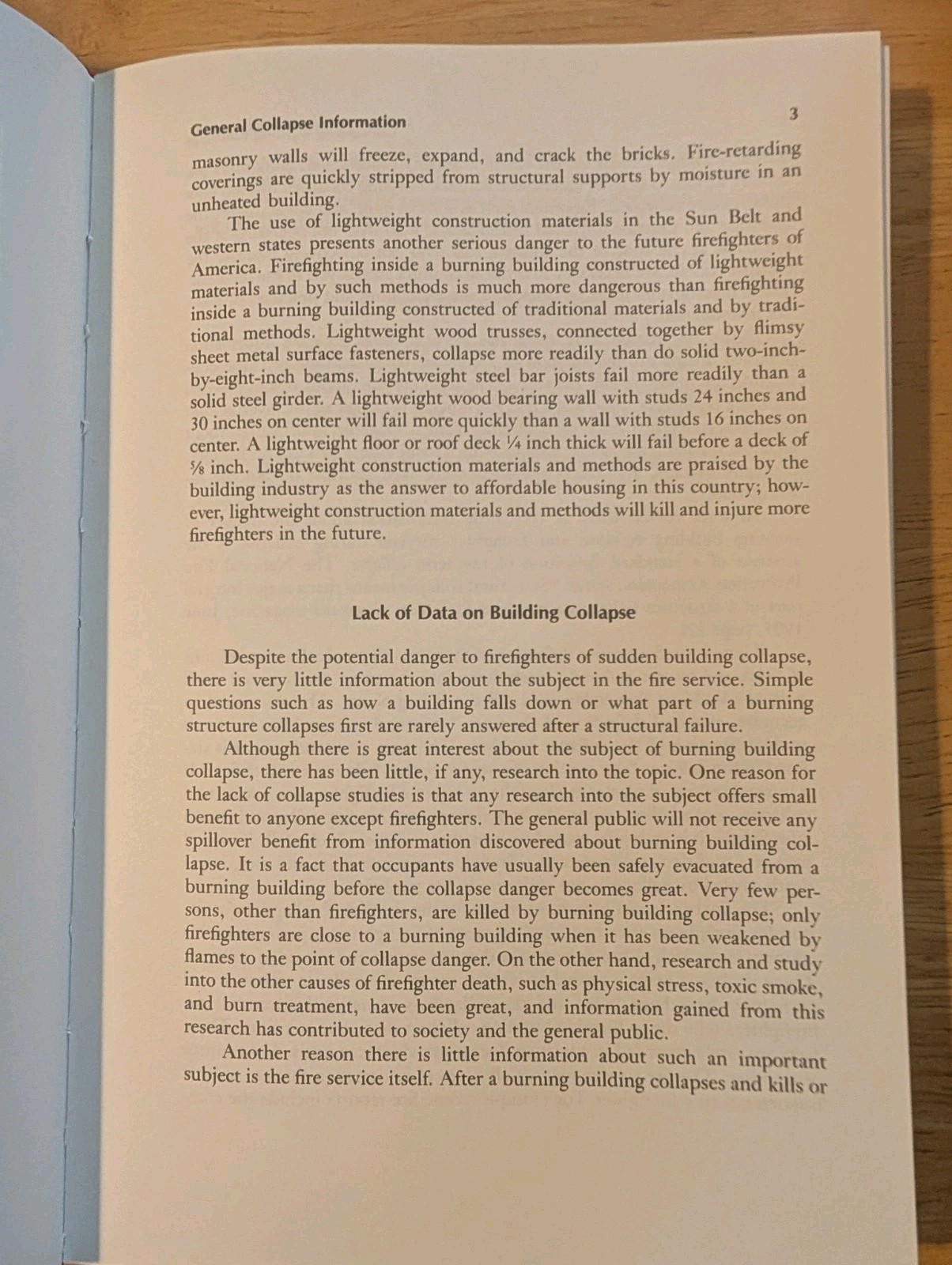 Collapse of Burning Buildings: A Guide to Fireground Safety by Vincent Dunn