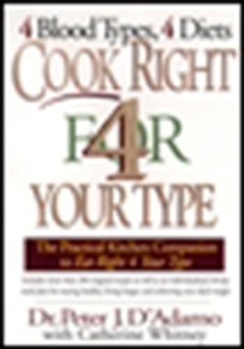 Cook Right 4 Your Type by Whitney, Catherine Hardback Book The Fast Free