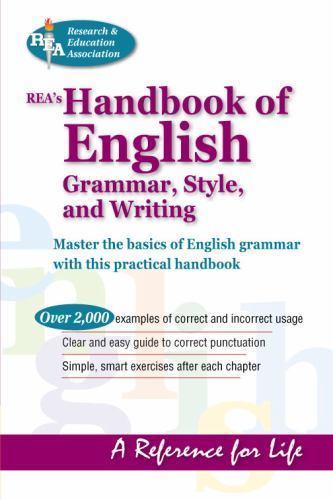 REA’s Handbook of English Grammar, Style, and Wri- 9780878915521, paperback, REA