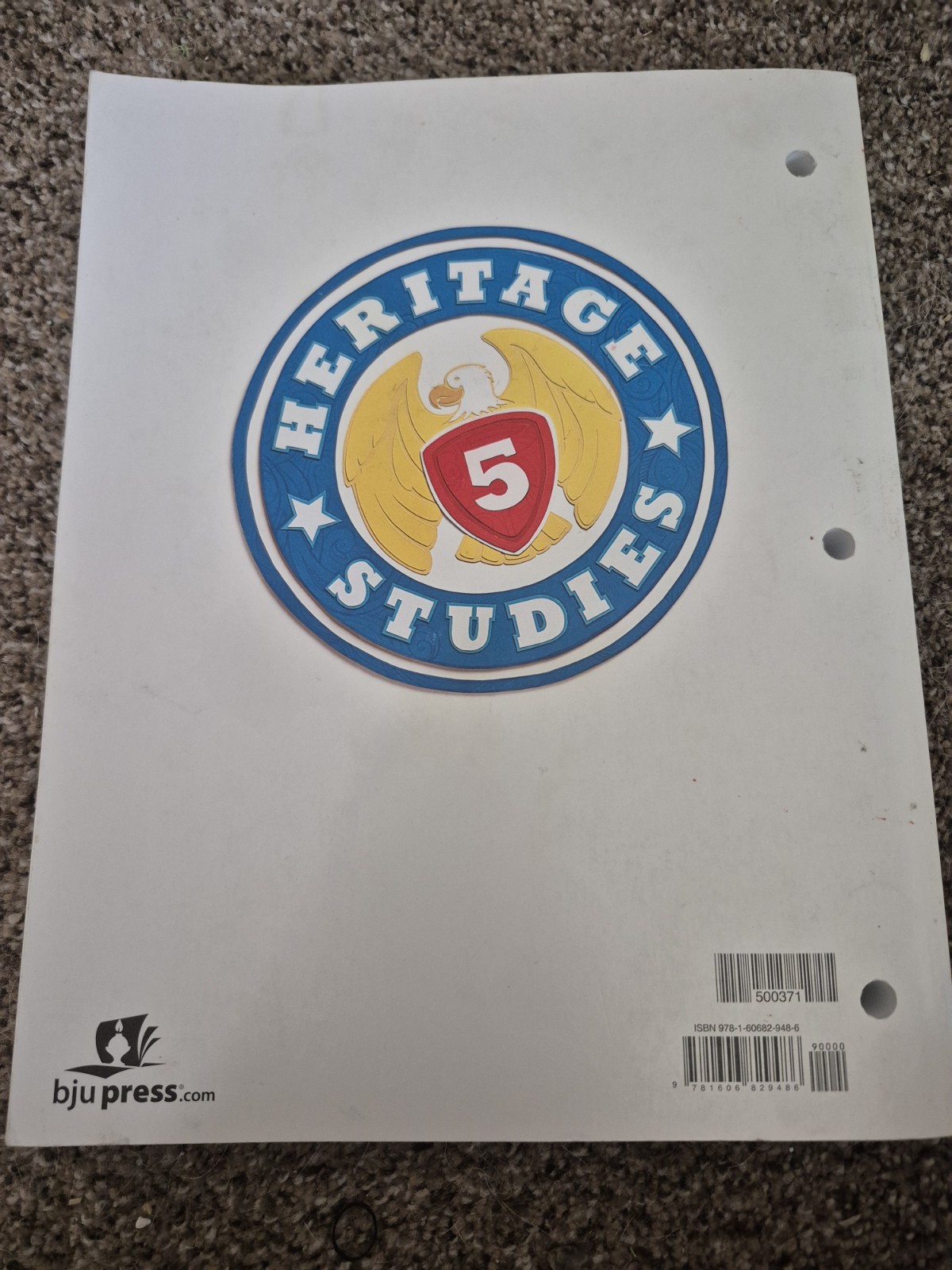 BJU Press Heritage Studies 5 Student Activity -Acceptable