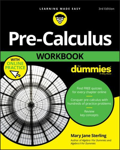 Pre-Calculus Workbook For Dummies, Sterling, Mary Jane Book
