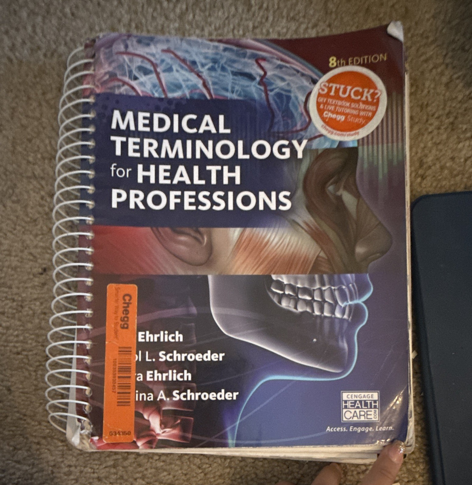 Cengage Medical Terminology for Health Professions 8th Ed Spiral, Ehrlich