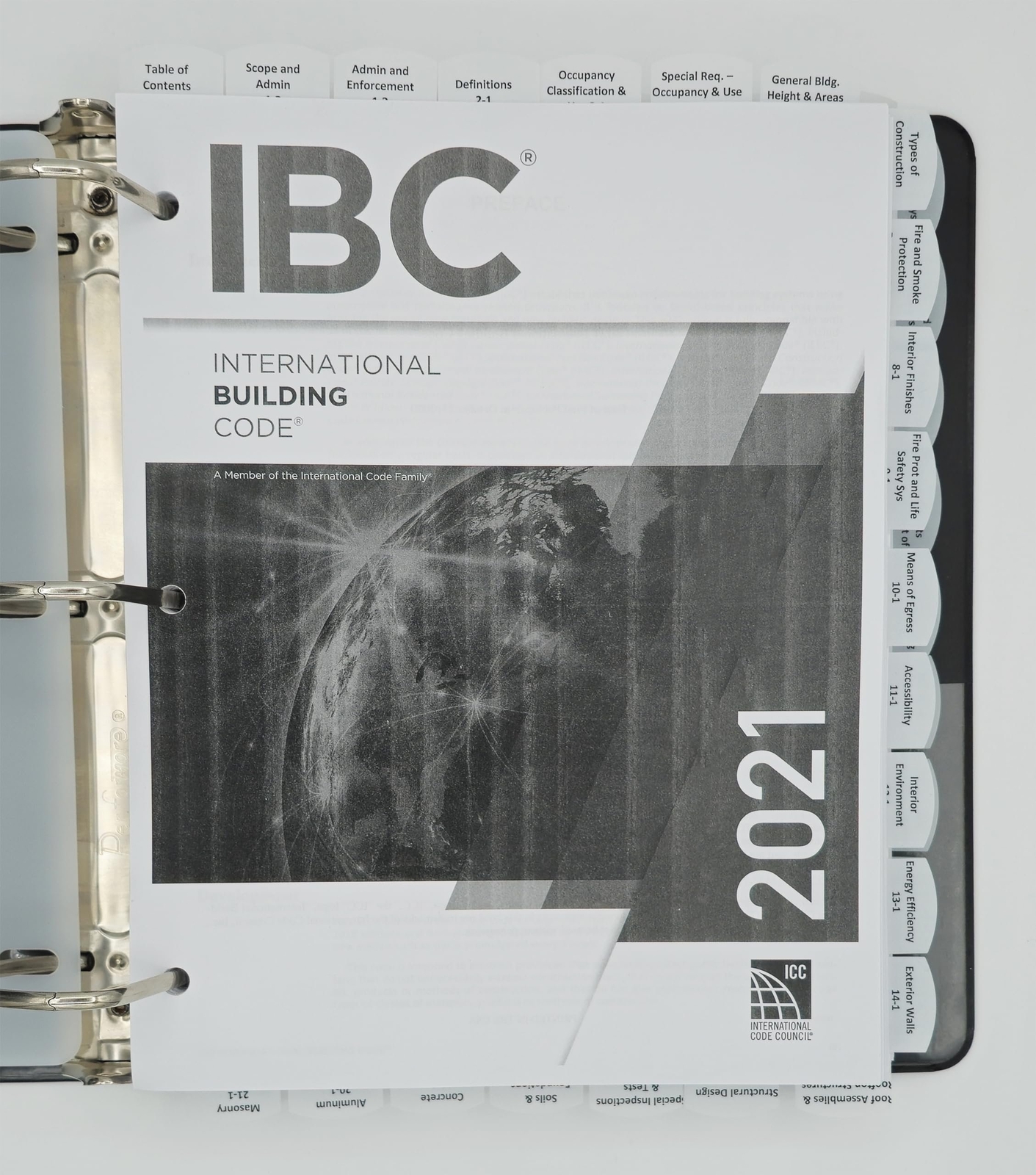 Highlighted and Tabbed – 2021 International Building Code – from Exam Books