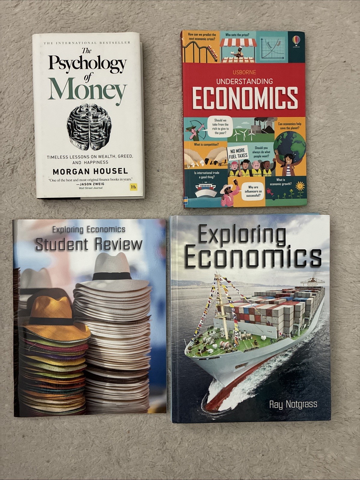 Exploring Economics by Ray Notgrass W/ Student Review, And 2 Others. Like new!