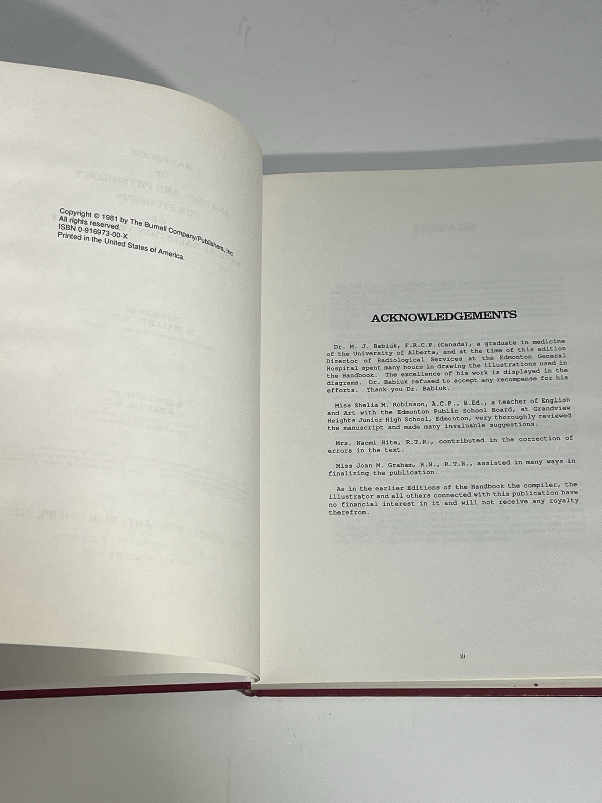 M. Mallett Anatomy & Physiology for Medical Radiation Tech HC 1981