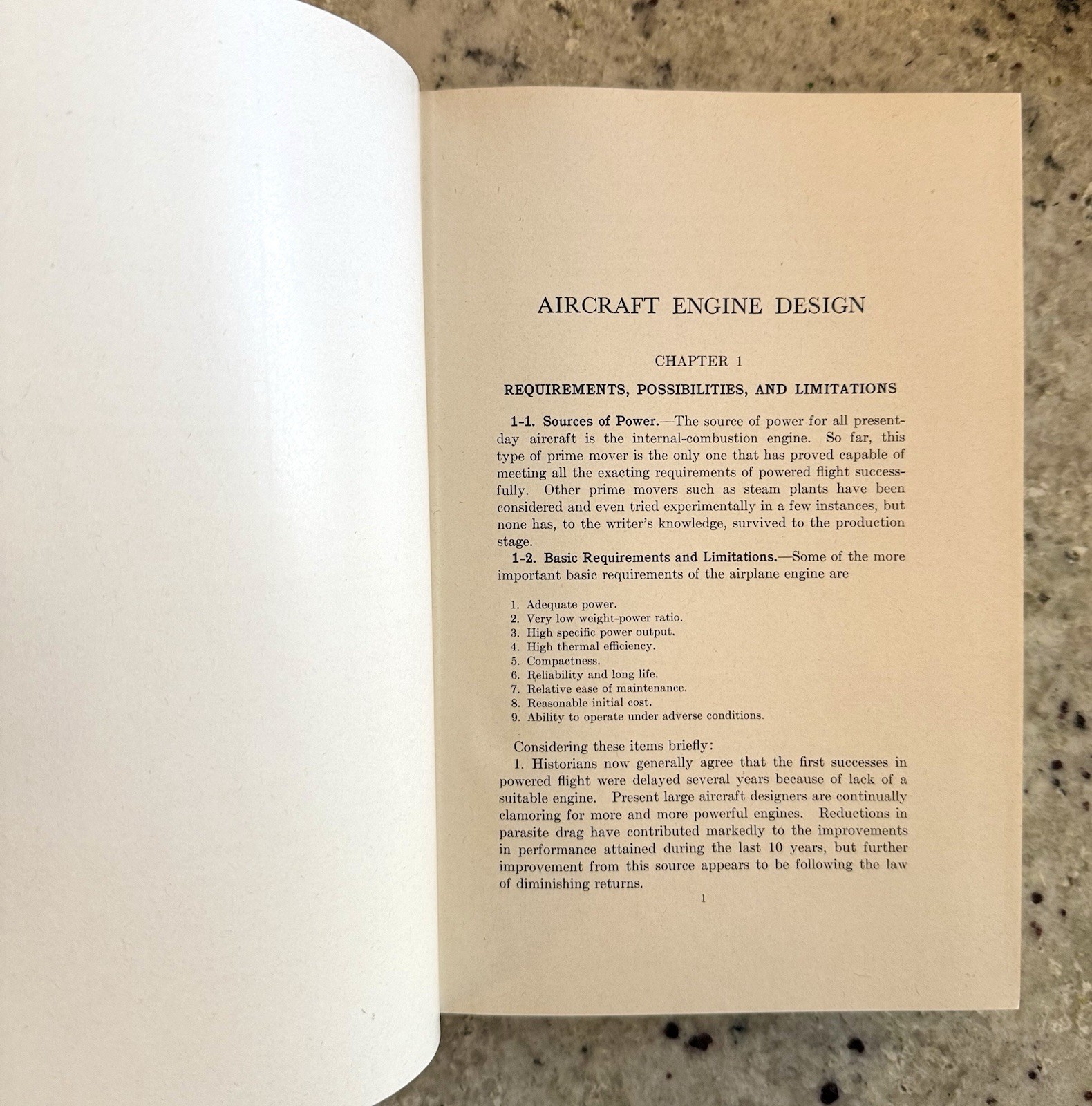 Vintage 1942 Aircraft Engine Design Stated 1st Edition by Liston HCVG+