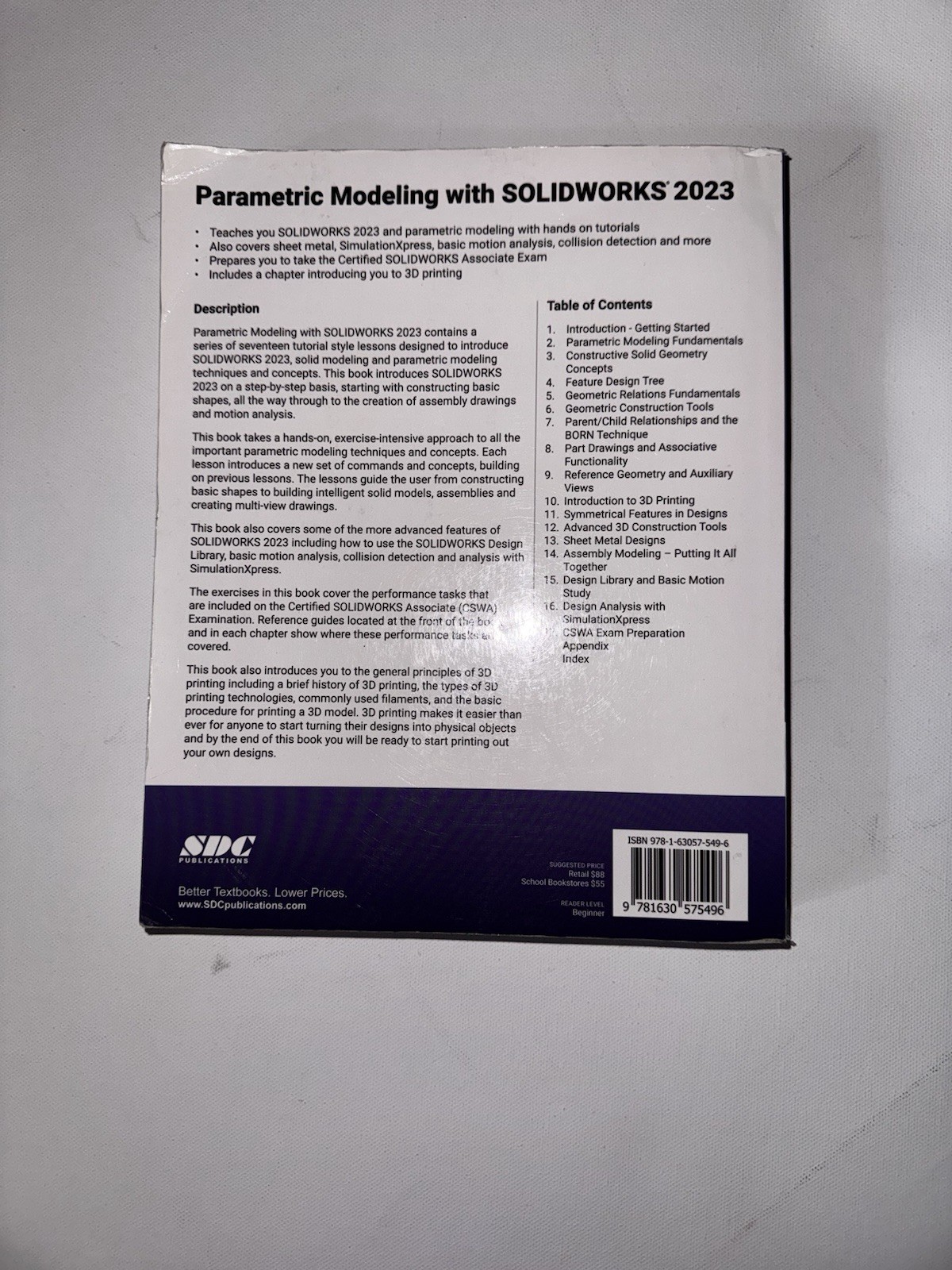 SDC Publications Parametric Modeling SOLIDWORKS 2023 Shih Paperback