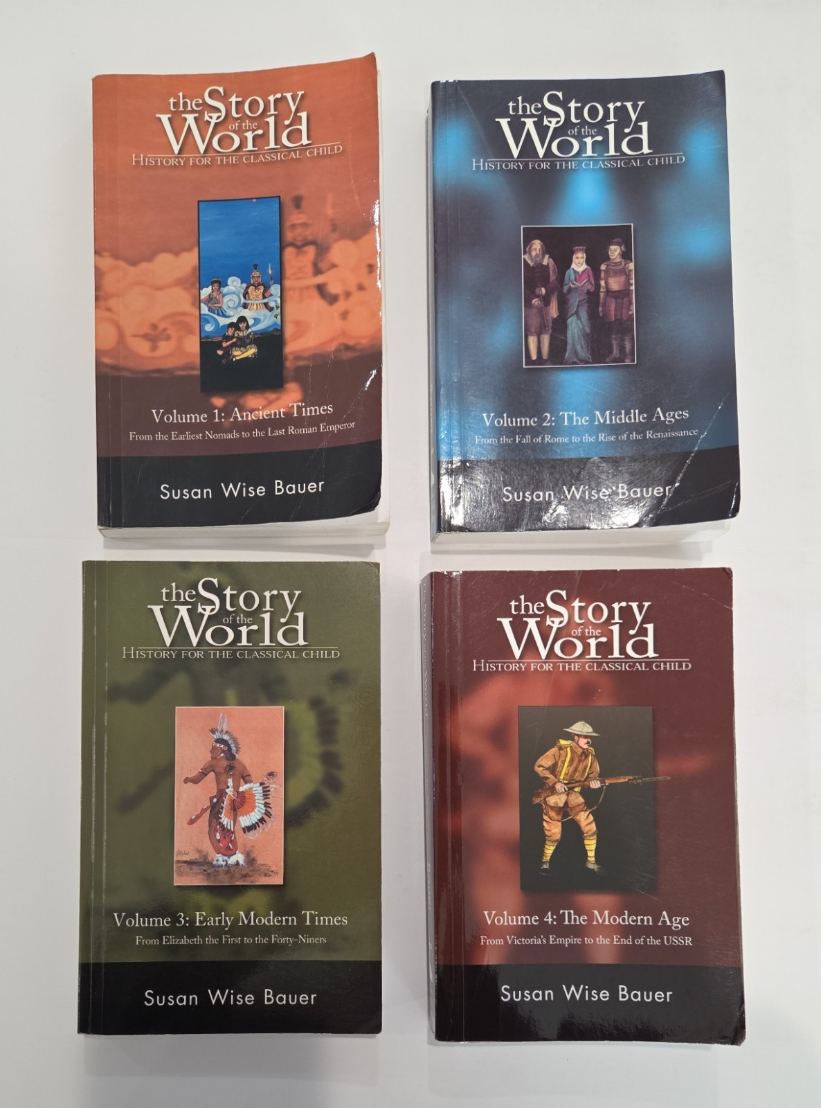 The Story of the World Volumes 1-4 Susan Wise Bauer, History forClassical Child