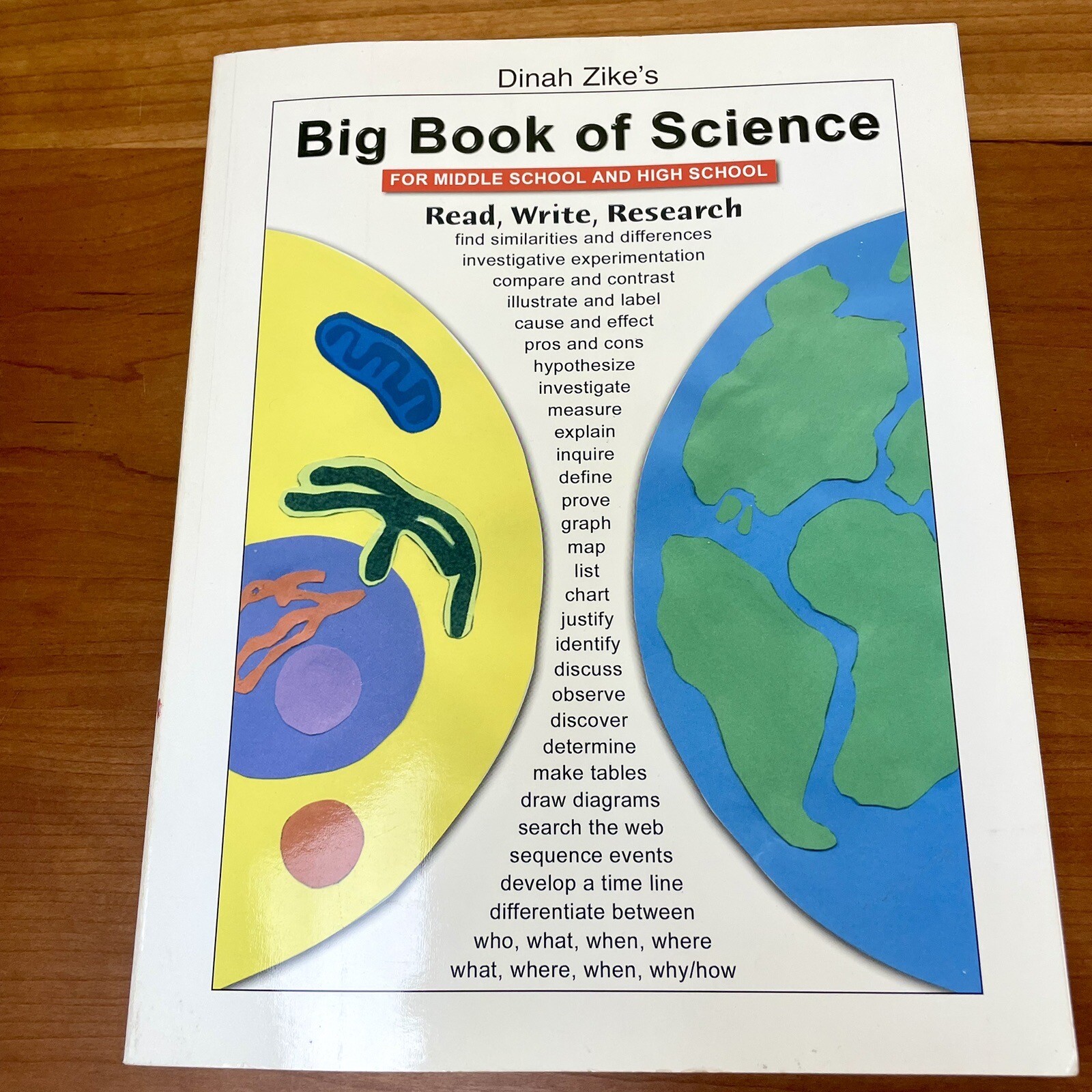 BIG BOOK OF SCIENCE Dinah Zike 2001 Middle/High School Teacher Classroom Lesson