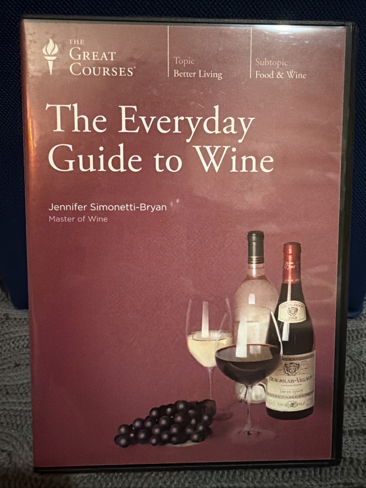 The Great Courses: Everyday Guide to Wine (4-DVD Set, 2010) With Book Like New