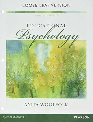 Educational Psychology, Loose-Leaf – Loose Leaf, by Woolfolk Anita – Very Good