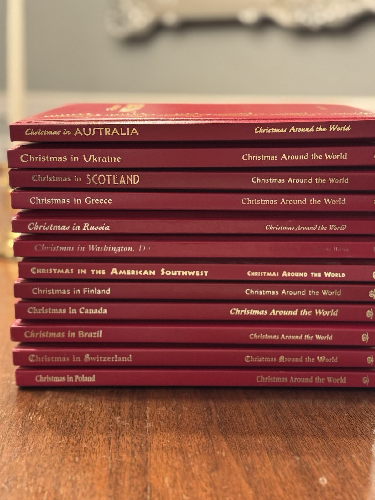Christmas Around The World By World Book Encyclopedia Set of 12 Hardcovers