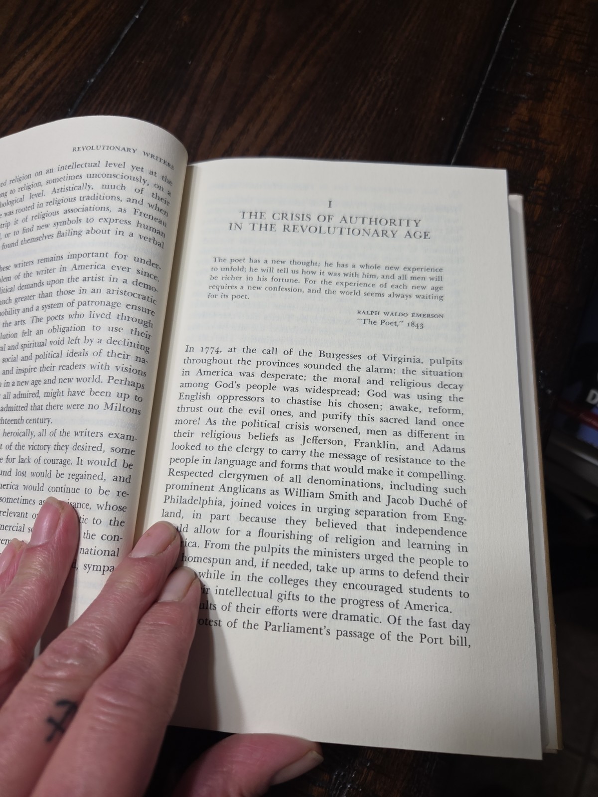 Revolutionary Writers: Literature and Authority 1725-1810 1st Printing 1982 HB