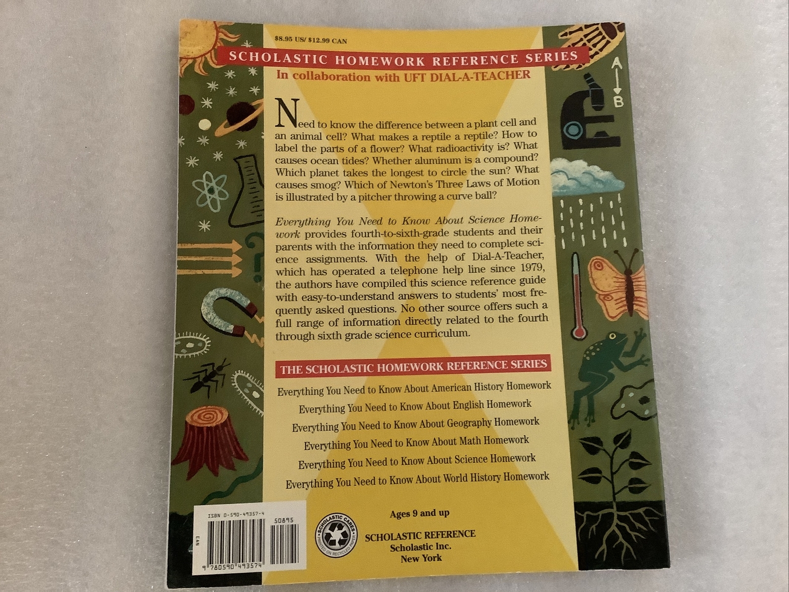 Everything You Need to Know about SCIENCE Homework Series, Ages 9 up Scholastic