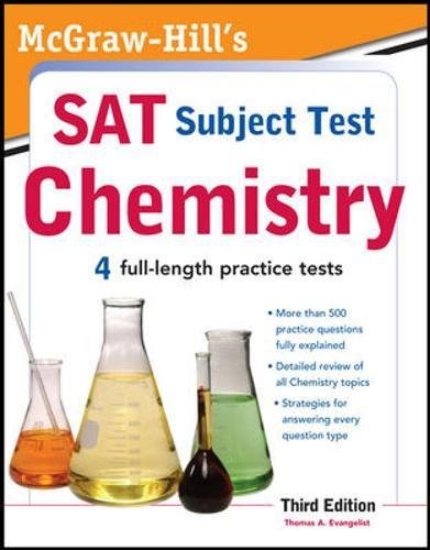 MCGRAW-HILL’S SAT SUBJECT TEST CHEMISTRY, 3RD EDITION By Thomas Evangelist Mint