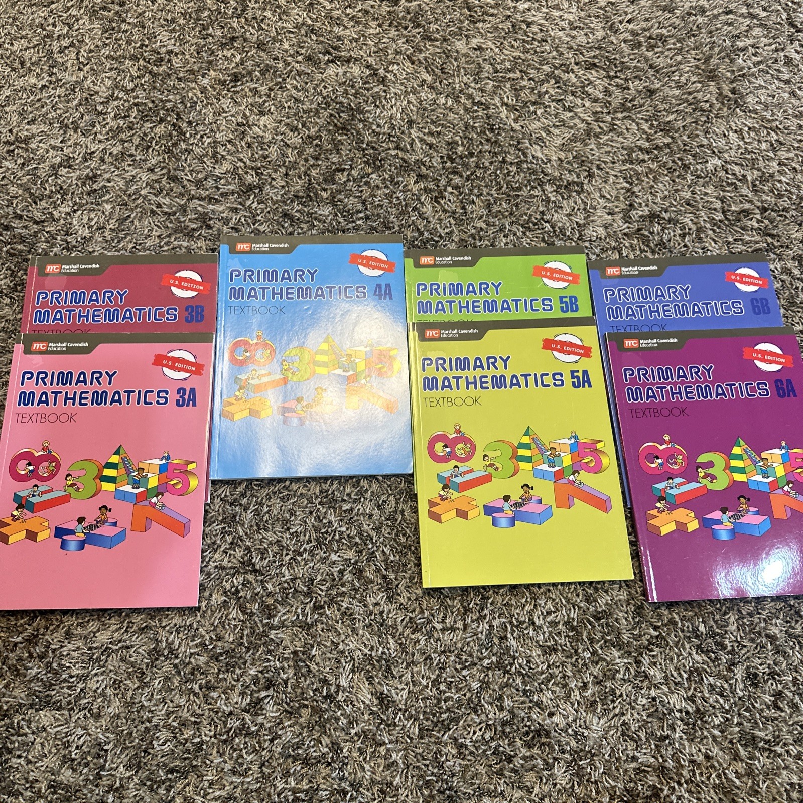 Primary Mathematics 3a 3b 4a 5a 5b 6a 6b Textbooks by Singapore