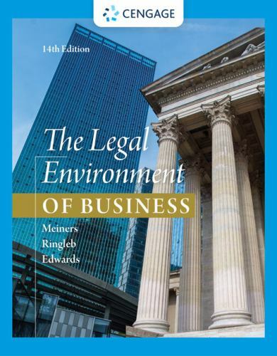 Legal Environment of Business, Hardcover by Meiners, Roger E.; Ringleb, Al H….
