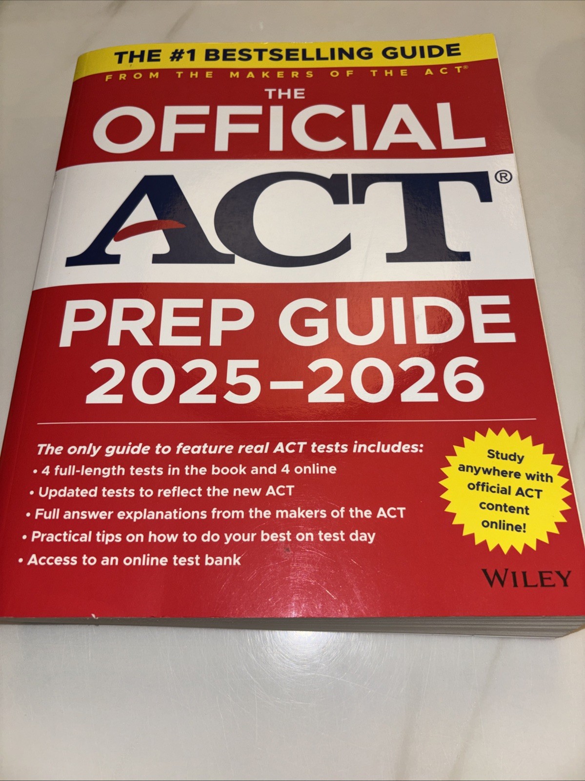 The Official ACT Prep Guide 2025 – 2026: Book + Online Course-SC-VG+