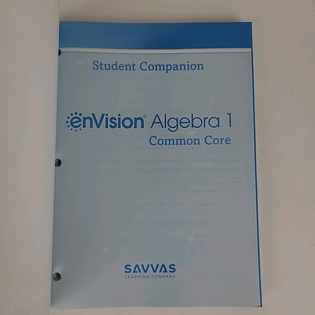 Savvas enVision Algebra 1 Common Core Student Companion 2024 Paperback
