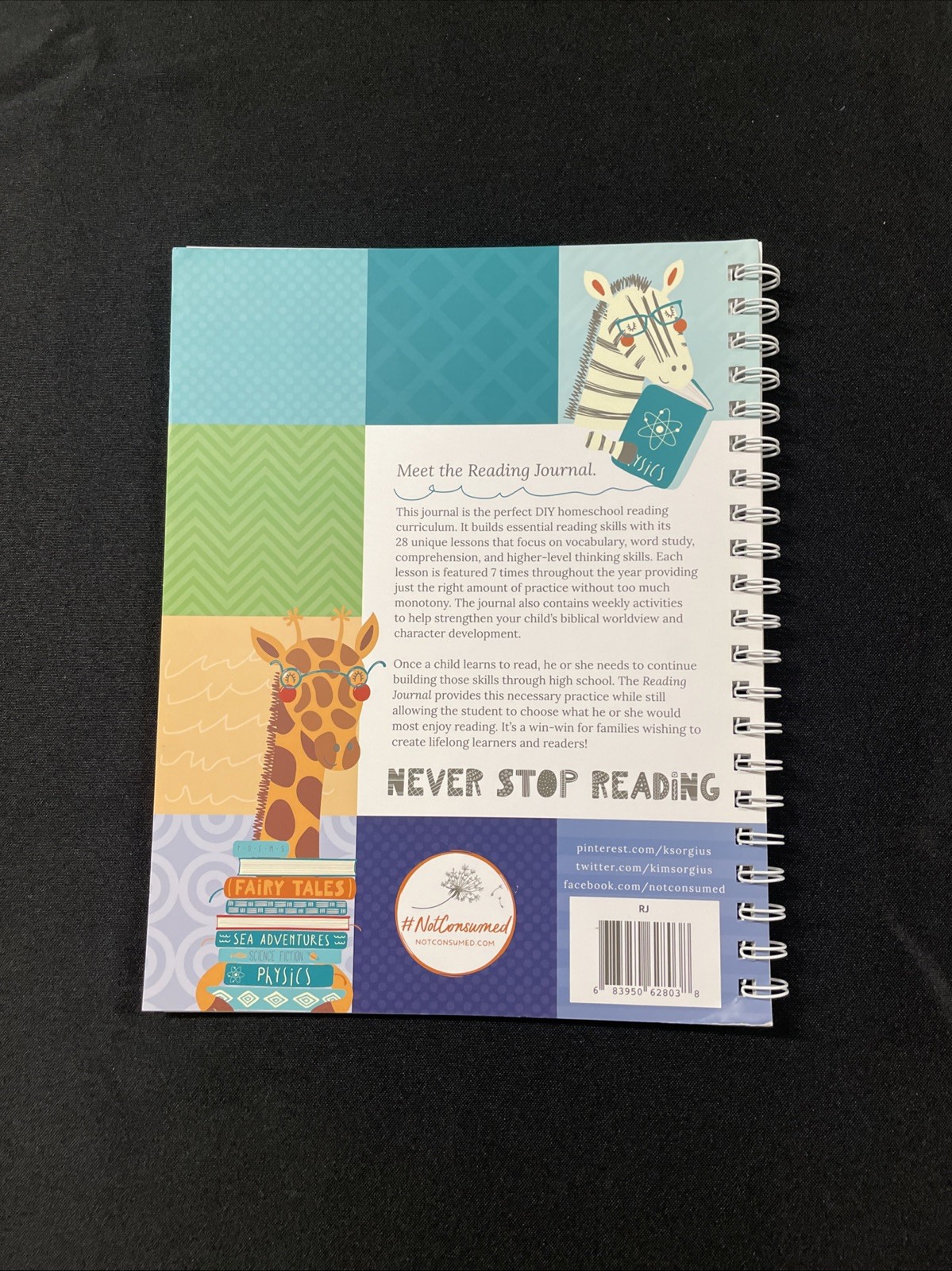 Not Consumed Homeschool Reading Journal for Grades 2-5