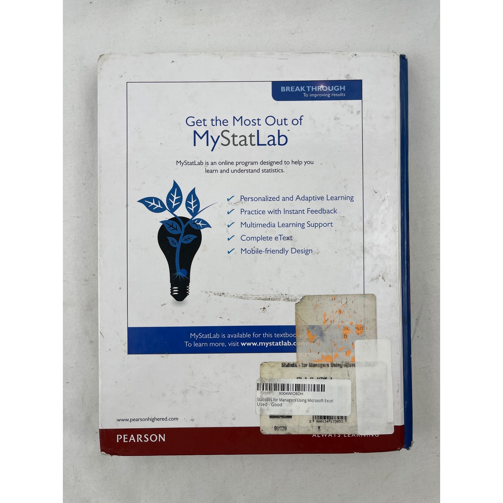 Pearson Statistics for Managers Using Microsoft Excel 8th Edition Levine Szabat
