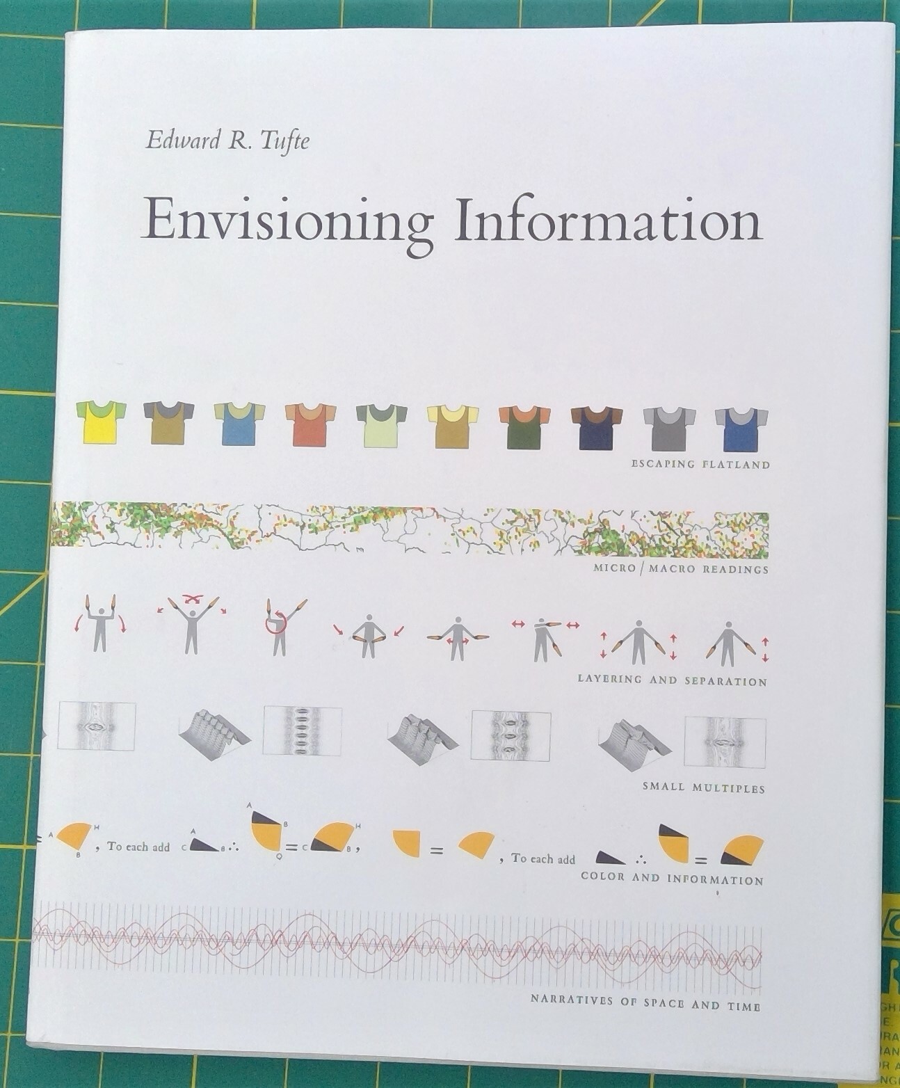Envisioning Information by Edward R. Tufte signed 2001 illustrated hardcover DJ