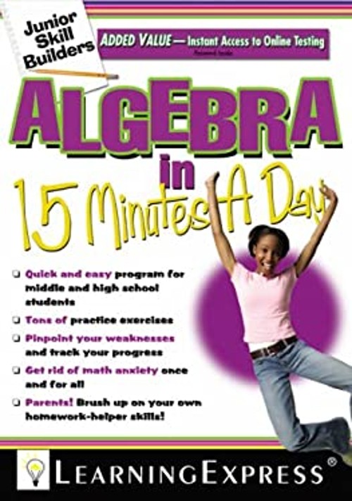 Algebra in 15 Minutes a Day Paperback LearningExpress Staff