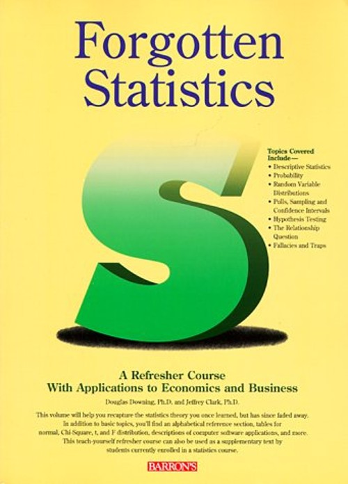 Forgotten Statistics Paperback Douglas D., Clark, Jeffrey Downing