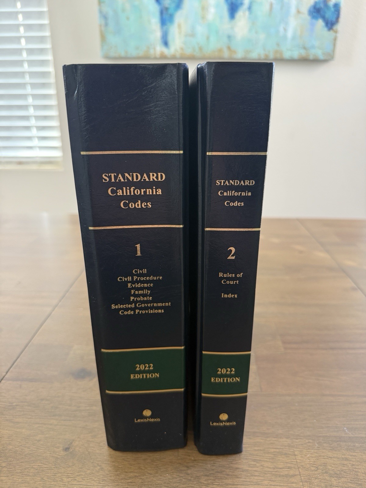 LexisNexis Six-in-Two Standard California Codes 2022 2 Book Set Law