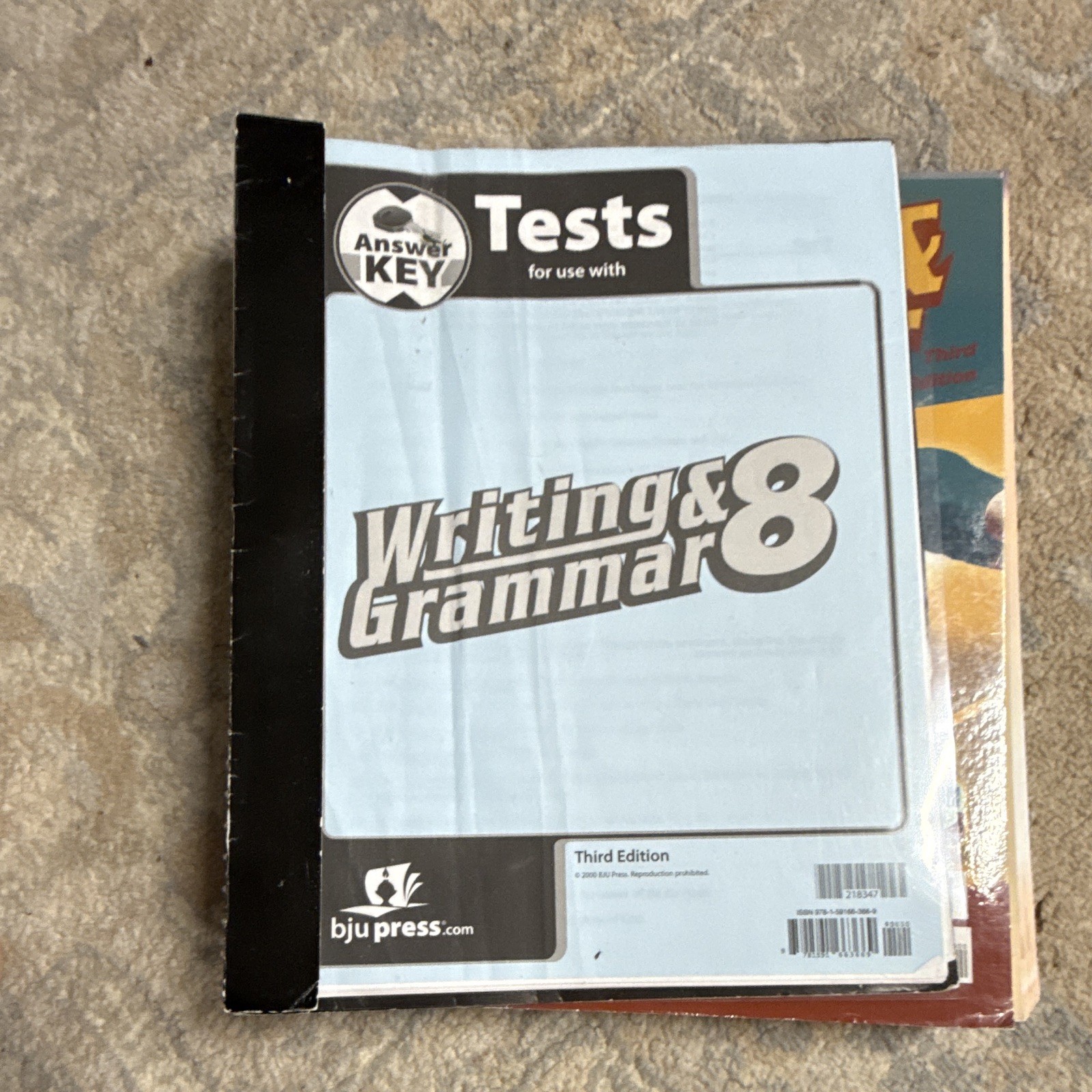 BJU Press Writing & Grammar 8 Teacher’s Ed 3rd CD-ROM + Tests Answer Key