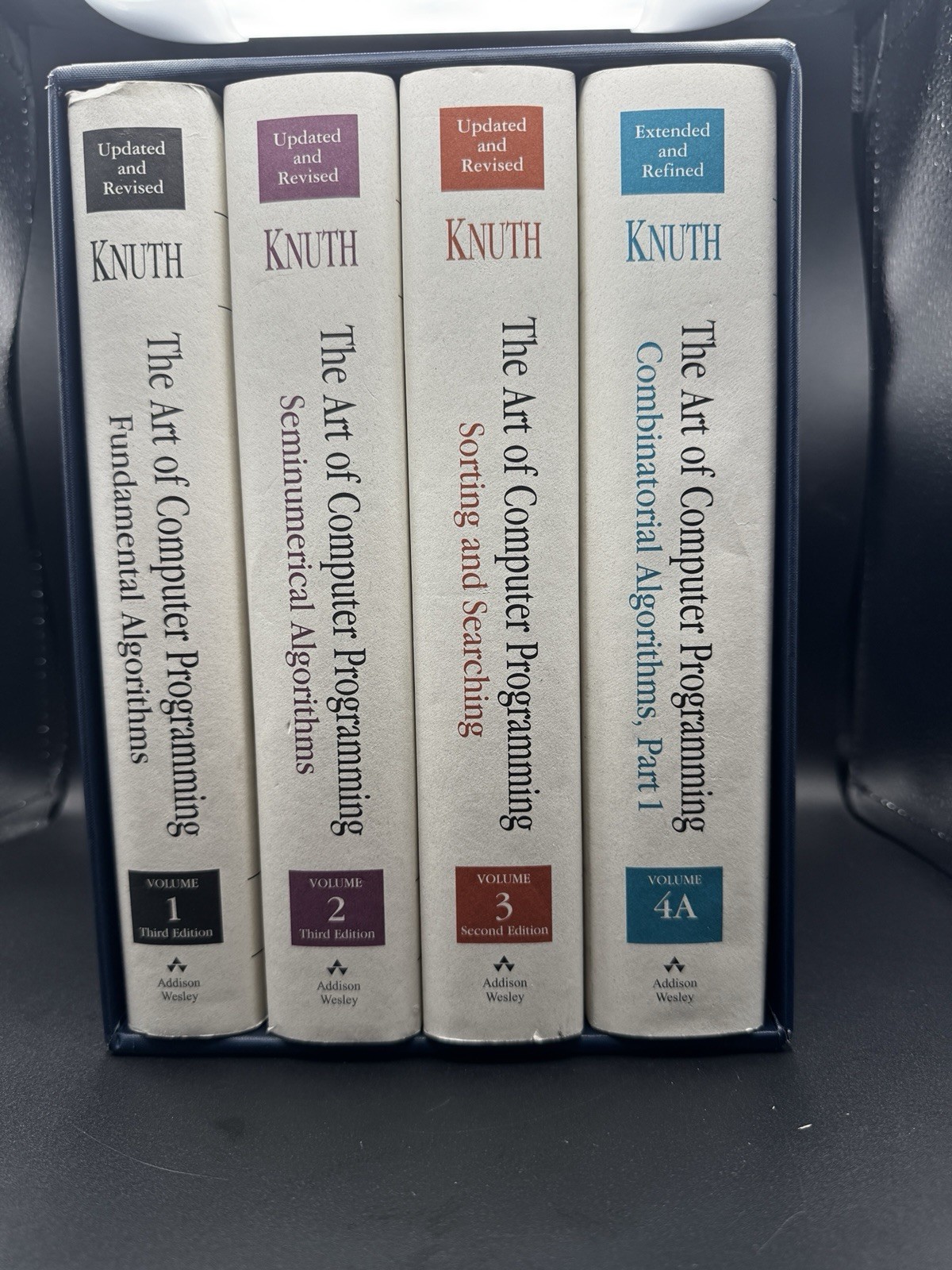 The Art of Computer Programming Volumes 1-4A Box Set Hardcover Donald Knuth 2011