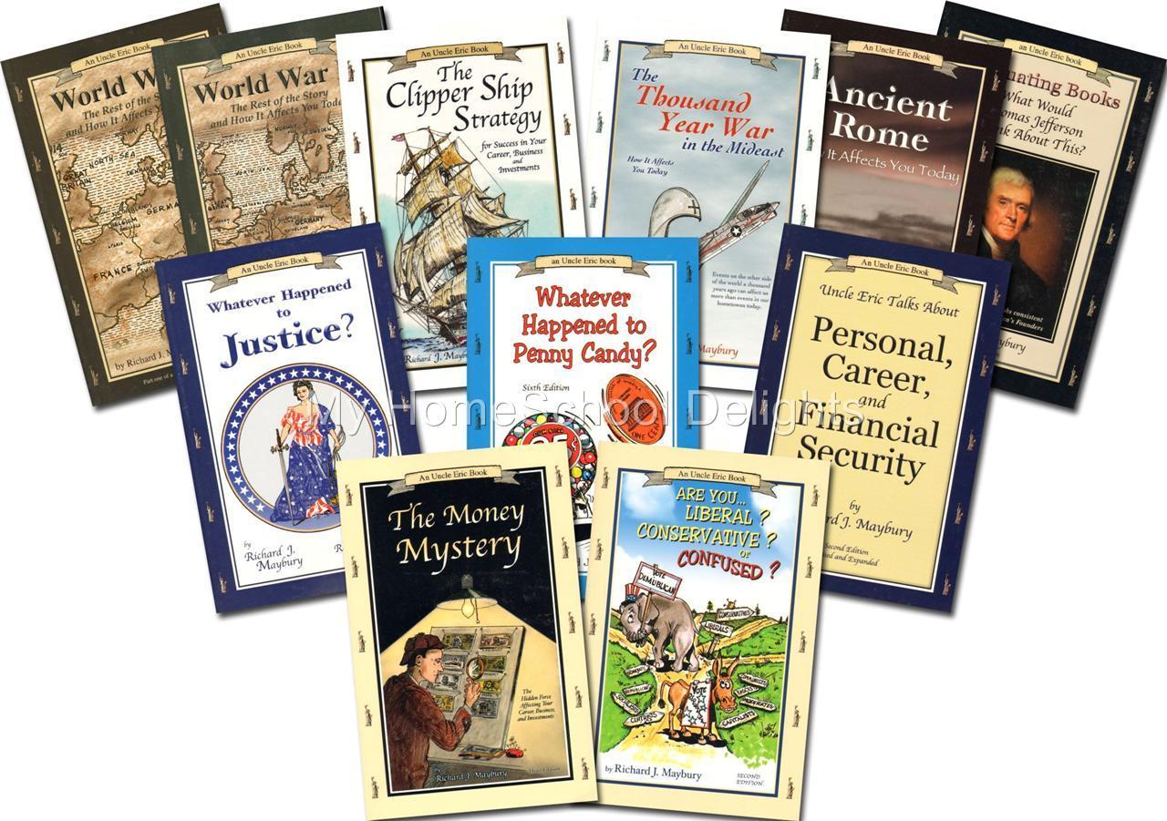 NEW Complete UNCLE ERIC 11 Book SET Richard Maybury Bluestocking Press Economics