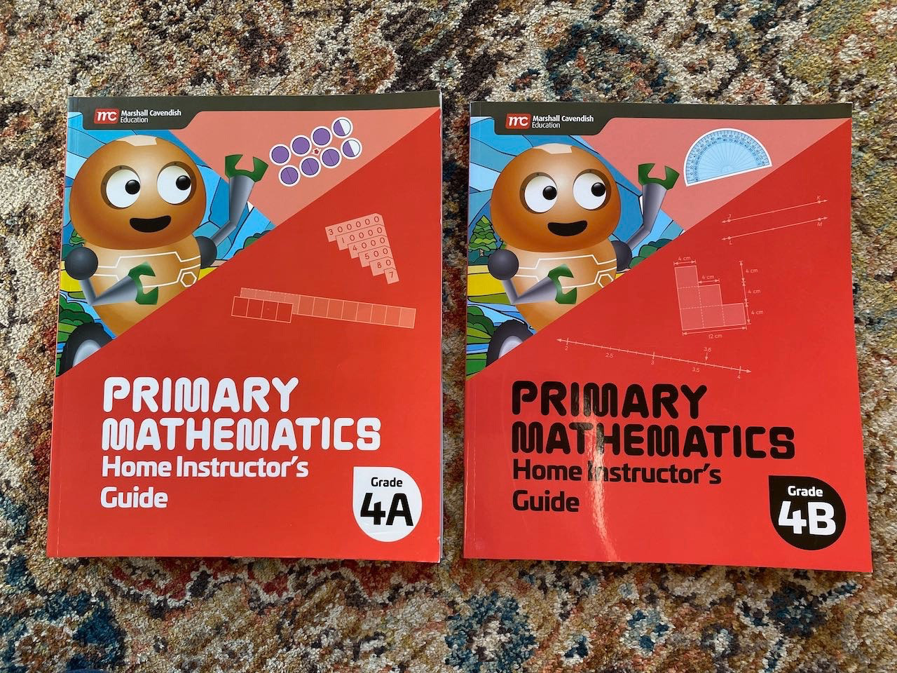 Primary Mathematics Home Instructor’s Guide 4A and 4B – like new condition