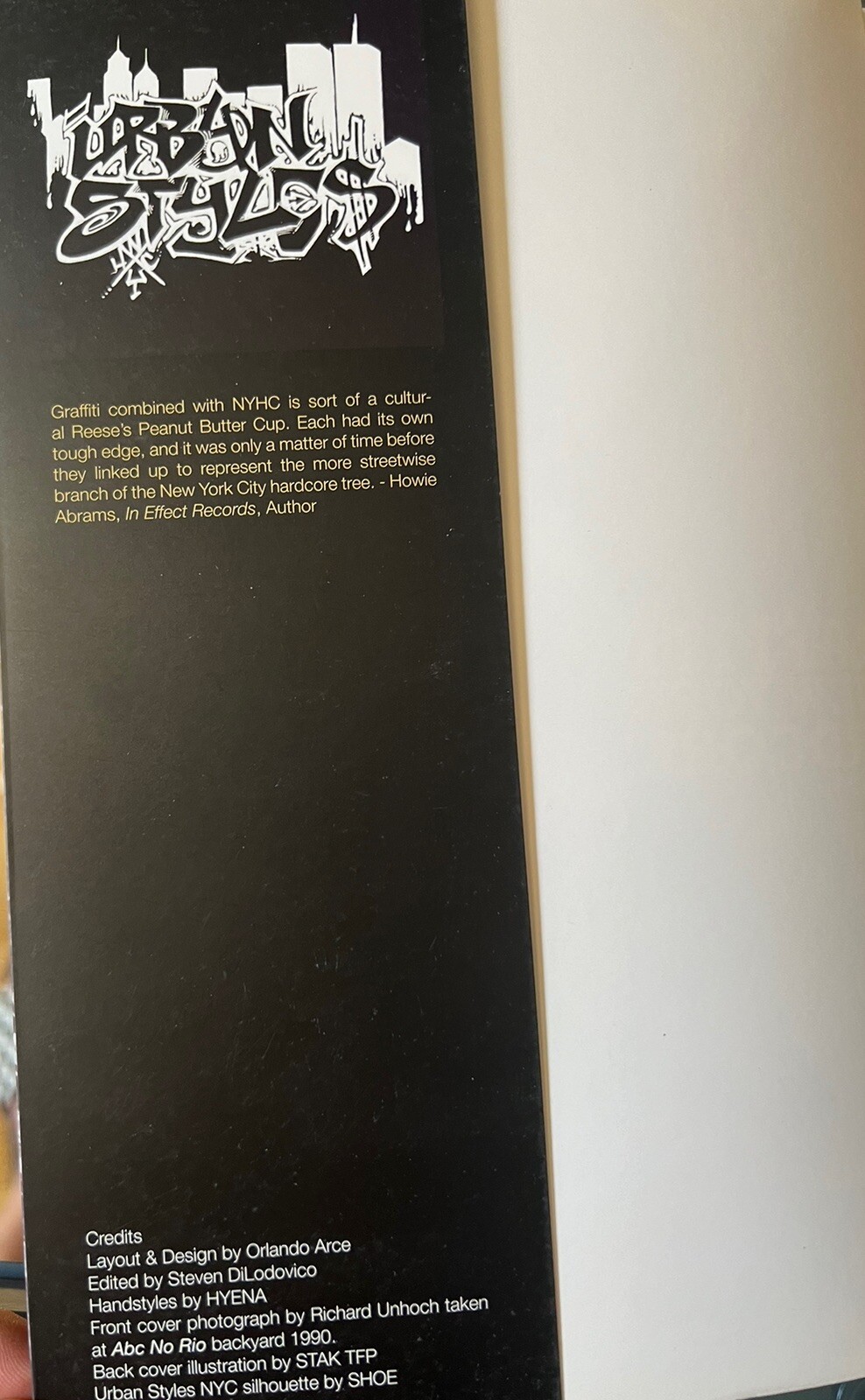 Urban Styles: Graffiti In NYHC – First Print