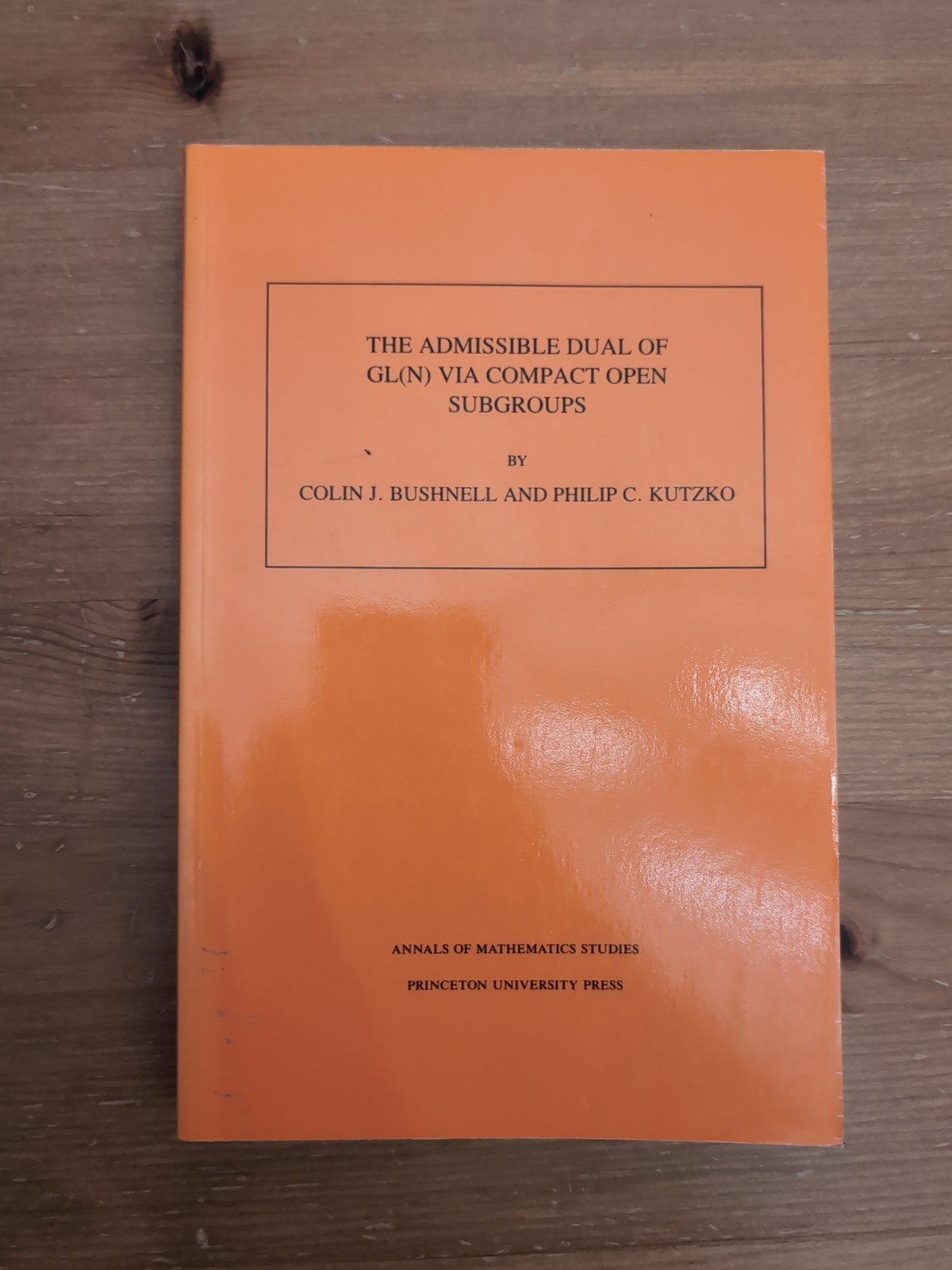 The Admissible Dual of GL(N) via Compact Open Subgroups by Colin J. Bushnell