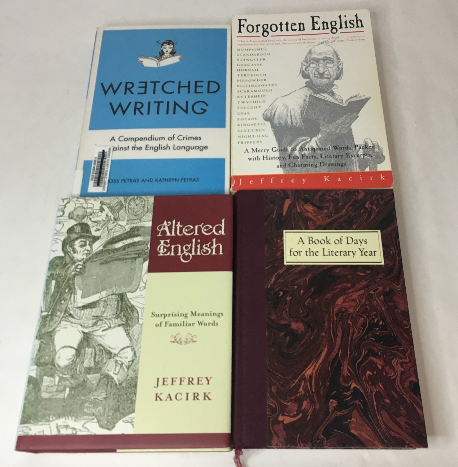 Lot of 4 Nonfiction Books – Literary Facts – Altered Forgotten English Writing
