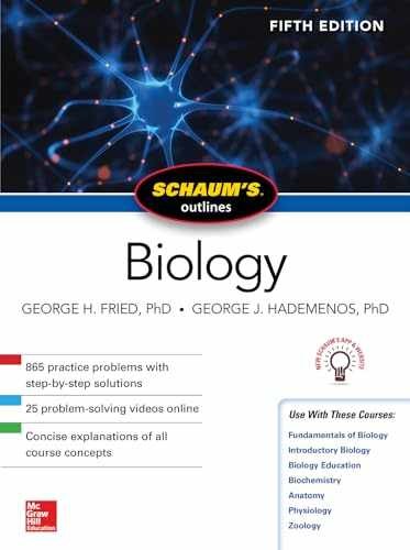 Schaum’s Outline of Biology, Fifth – Paperback, by Fried George H.; – Acceptable