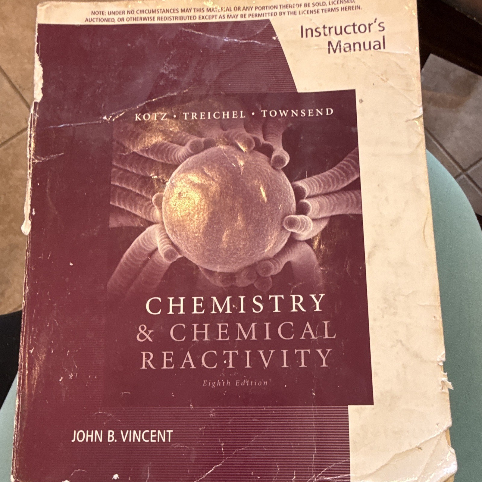 Brooks/Cole Chemistry & Chemical Reactivity 8th Ed Instructor’s Manual Vincent