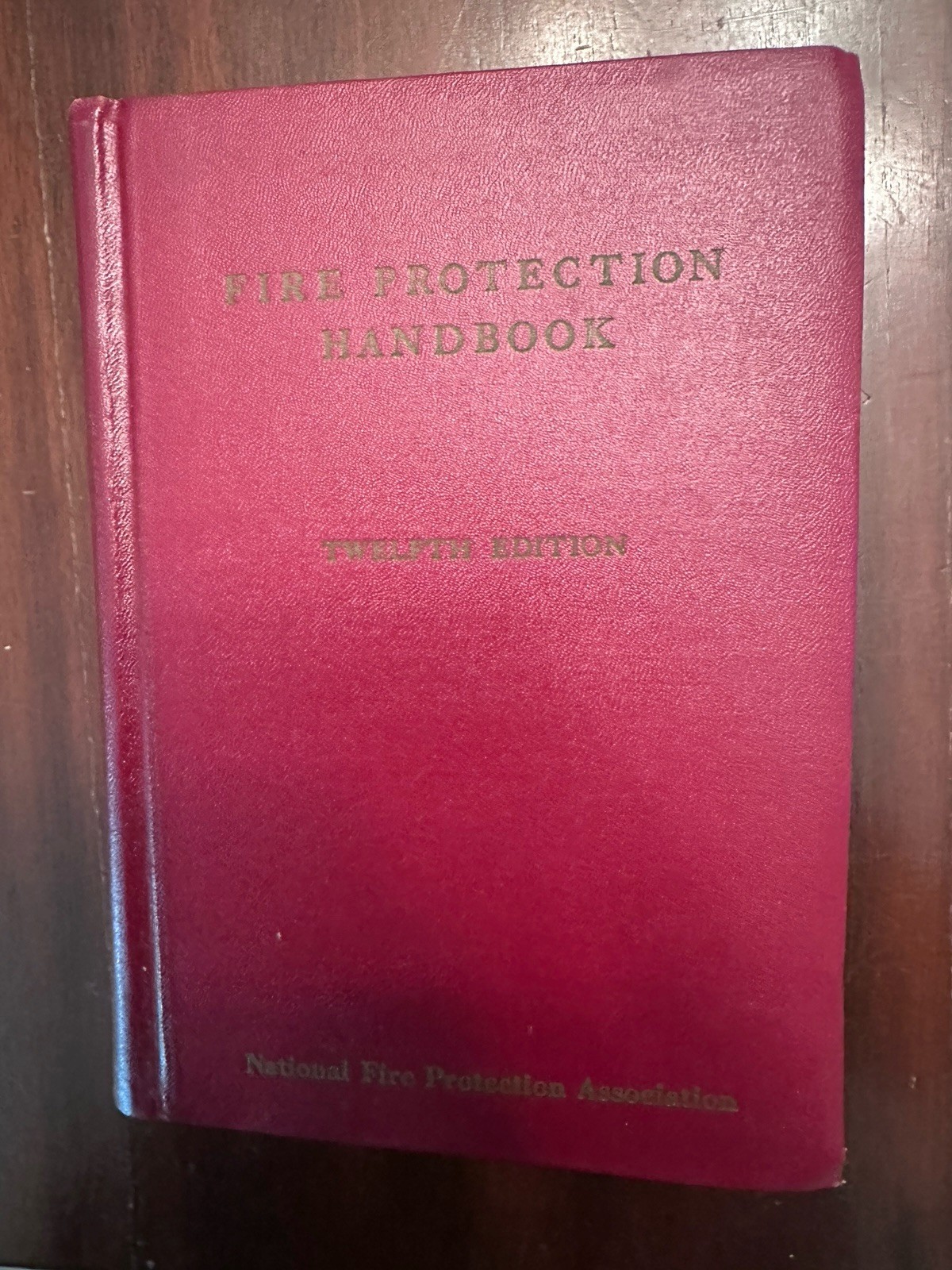 NFPA Fire Protection Handbook 12th Edition 1962 Twelfth
