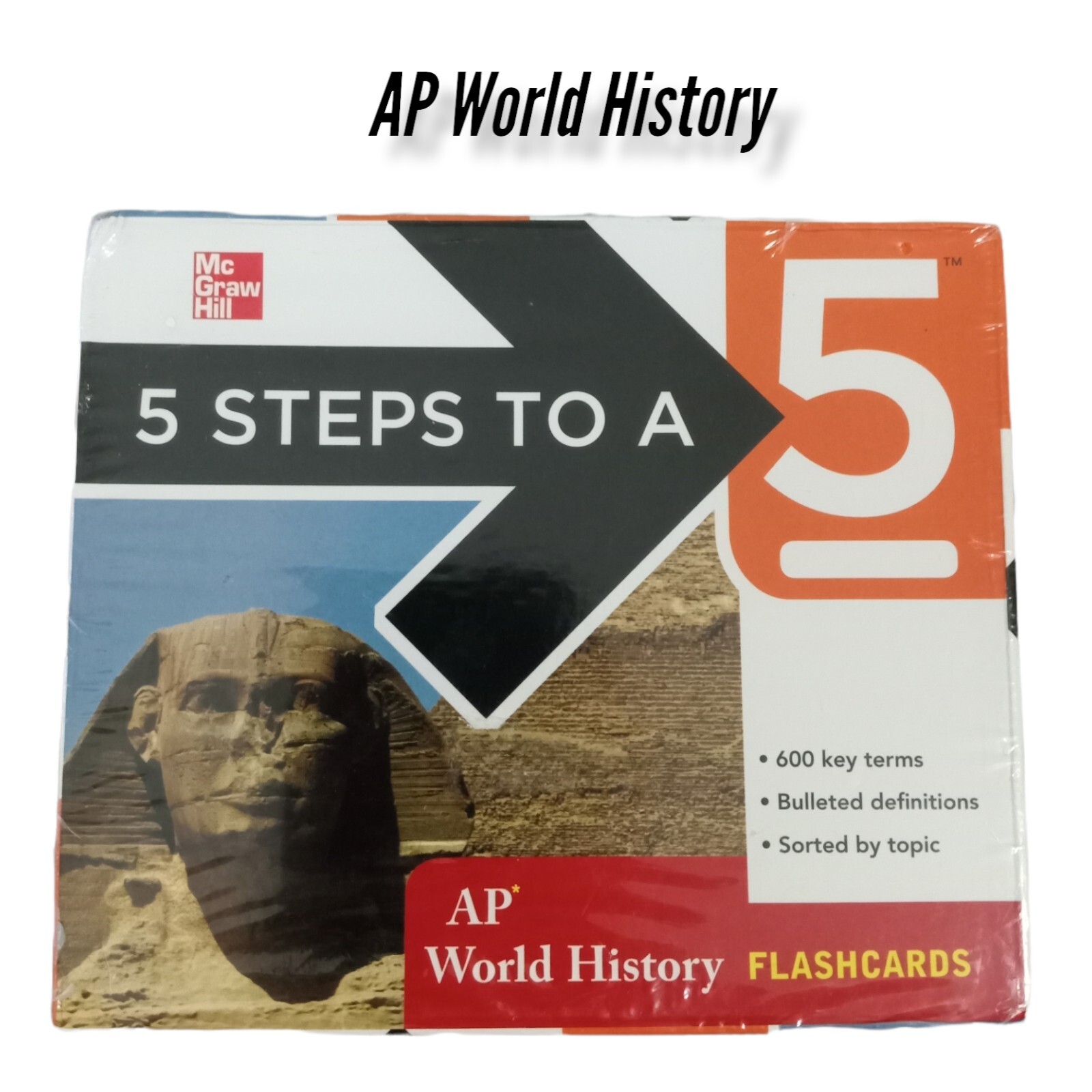 AP World History Flash Cards, – 600 key terms BRAND NEW SEALED –