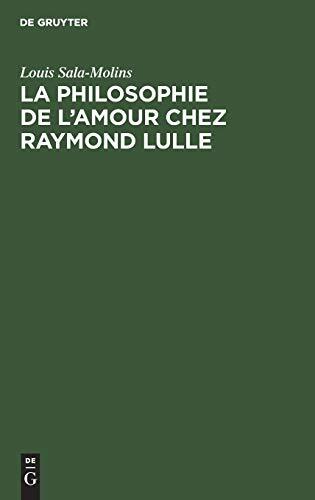 La philosophie de l’amour chez Raymond Lulle, Jankelevitch 9789027973016 New-,