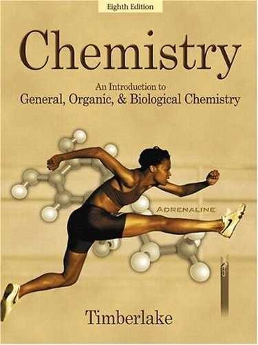 Chemistry: An Introduction to – Hardcover, by Timberlake Karen C. – Acceptable
