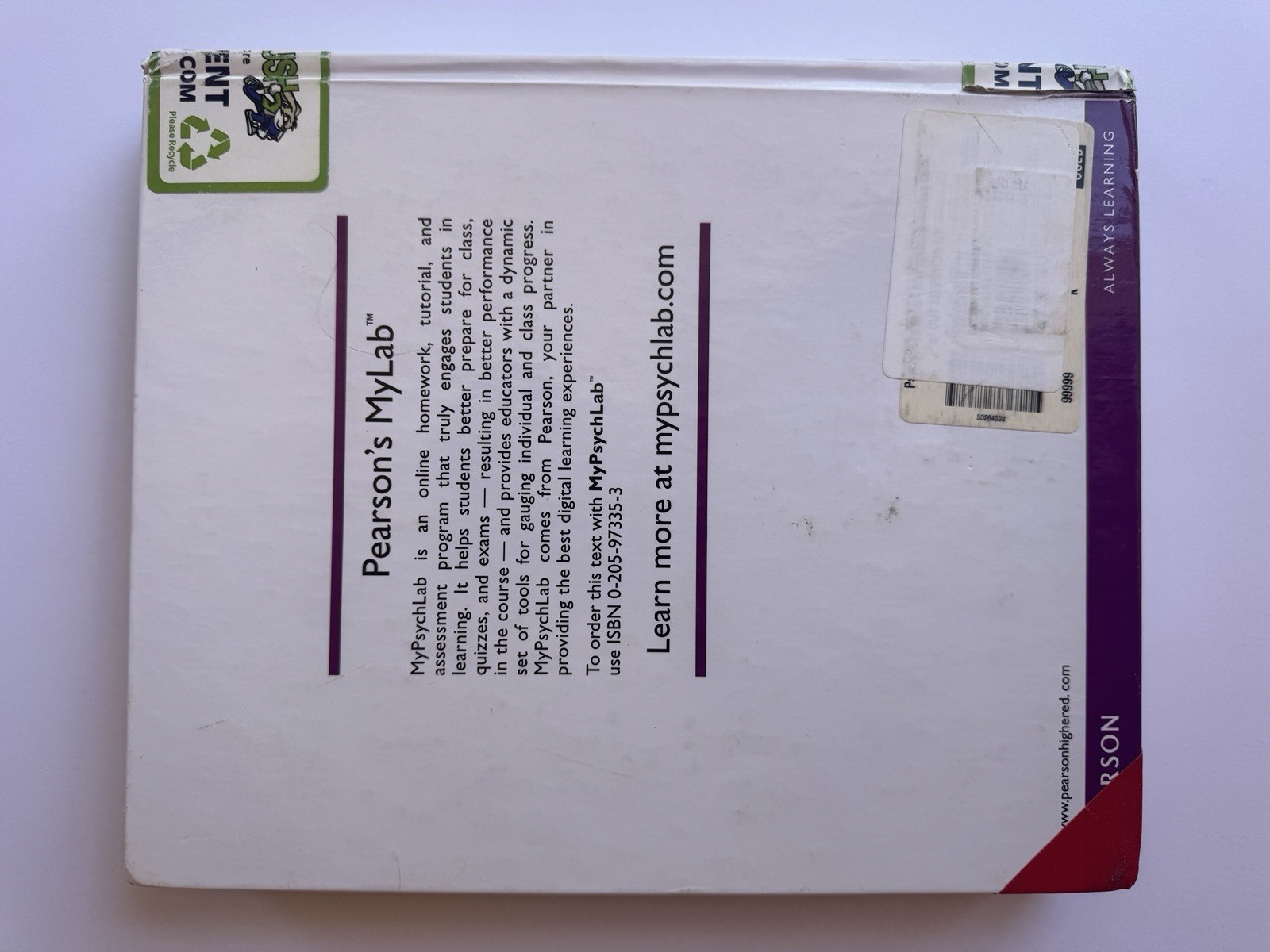 Psychology MyPsychLab Edition Instructor’s Review Copy 4th Ed Ciccarelli & White