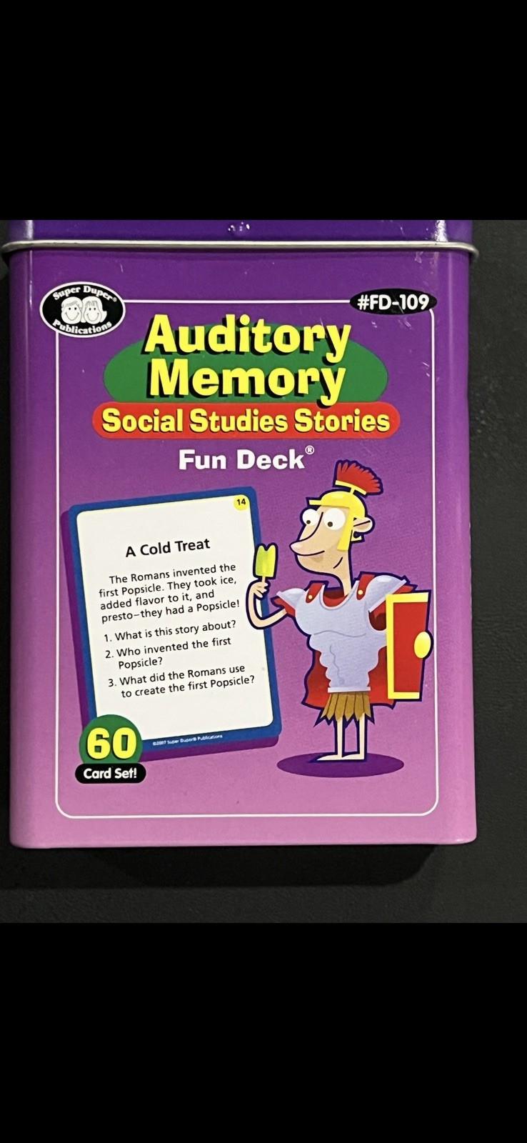 Super Duper Auditory Memory Social Studies Stories Fun Deck