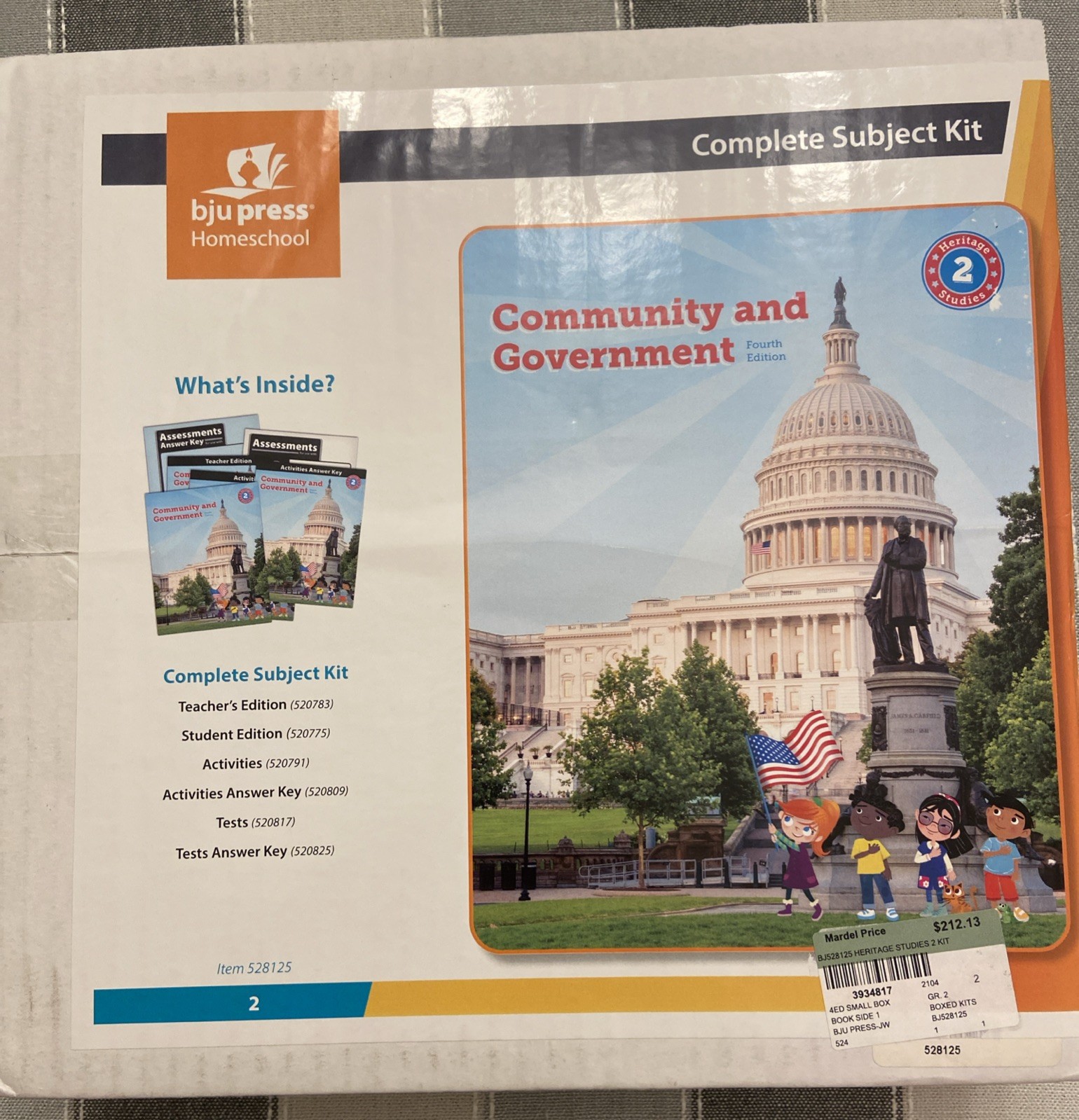 NEW BJU Press 2nd grade HERITAGE STUDIES 2 Complete Subject Kit 4th ed HISTORY