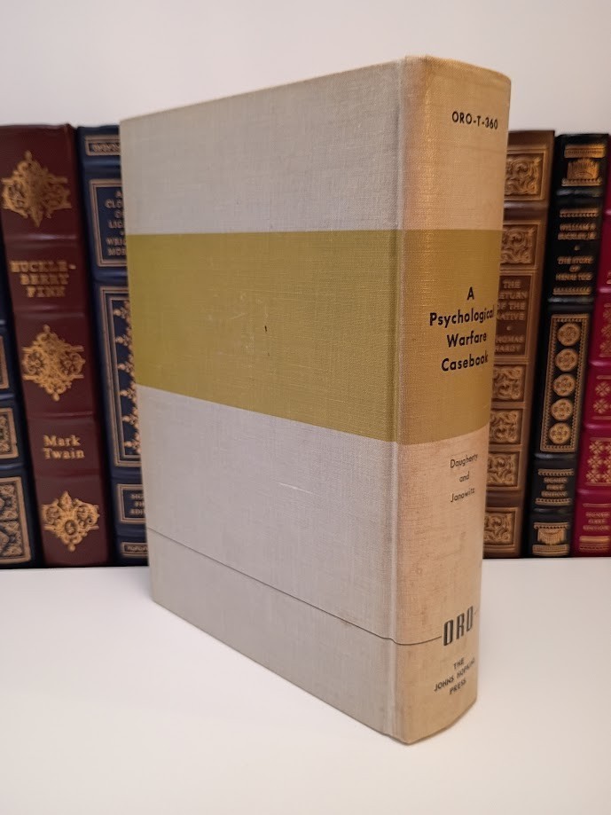 A Psychological Warfare Casebook by Daugherty (John Hopkins) #606 of 700 Printed
