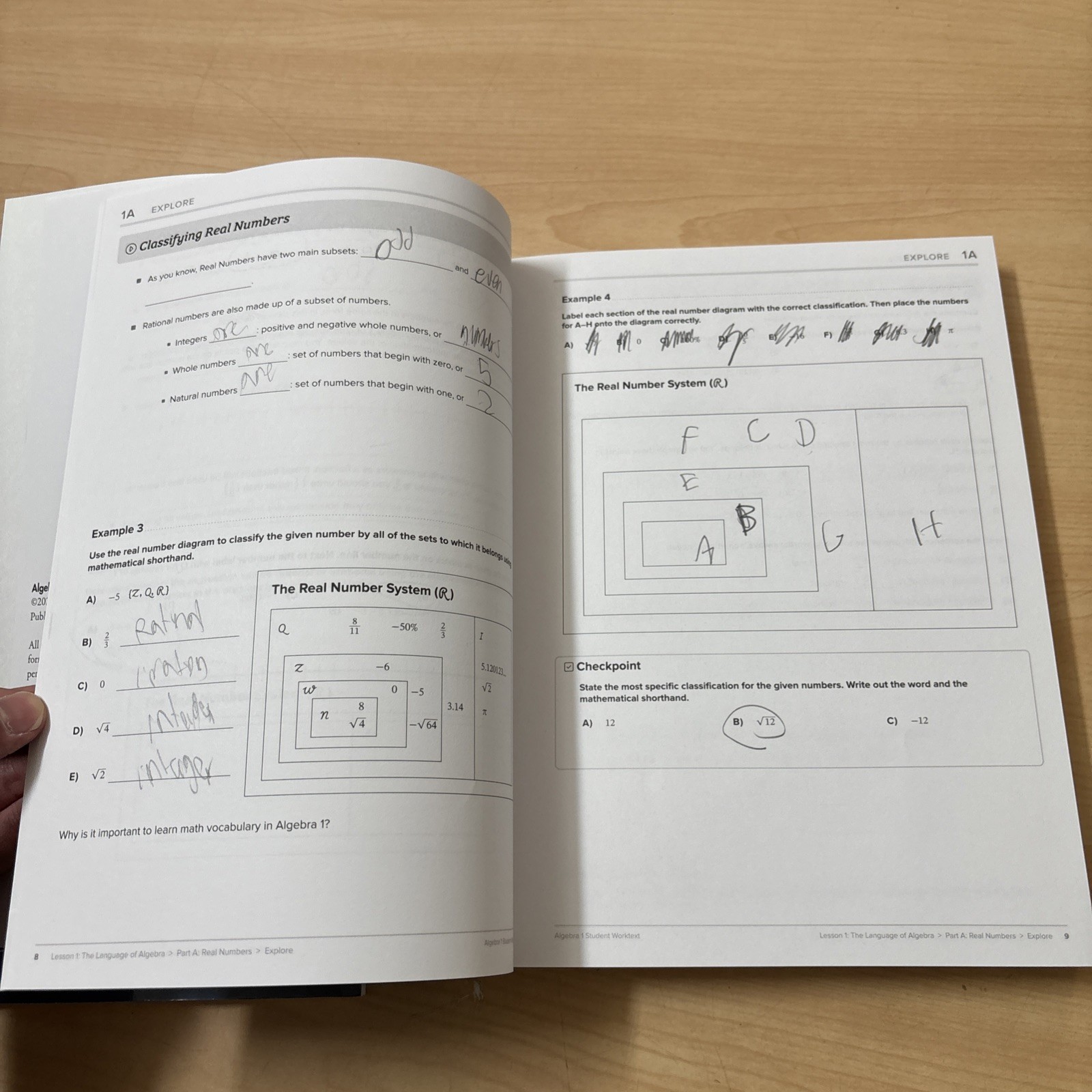 Math-U-See Algebra 1 Principles of Secondary Math Student Worktext A B Tests Set