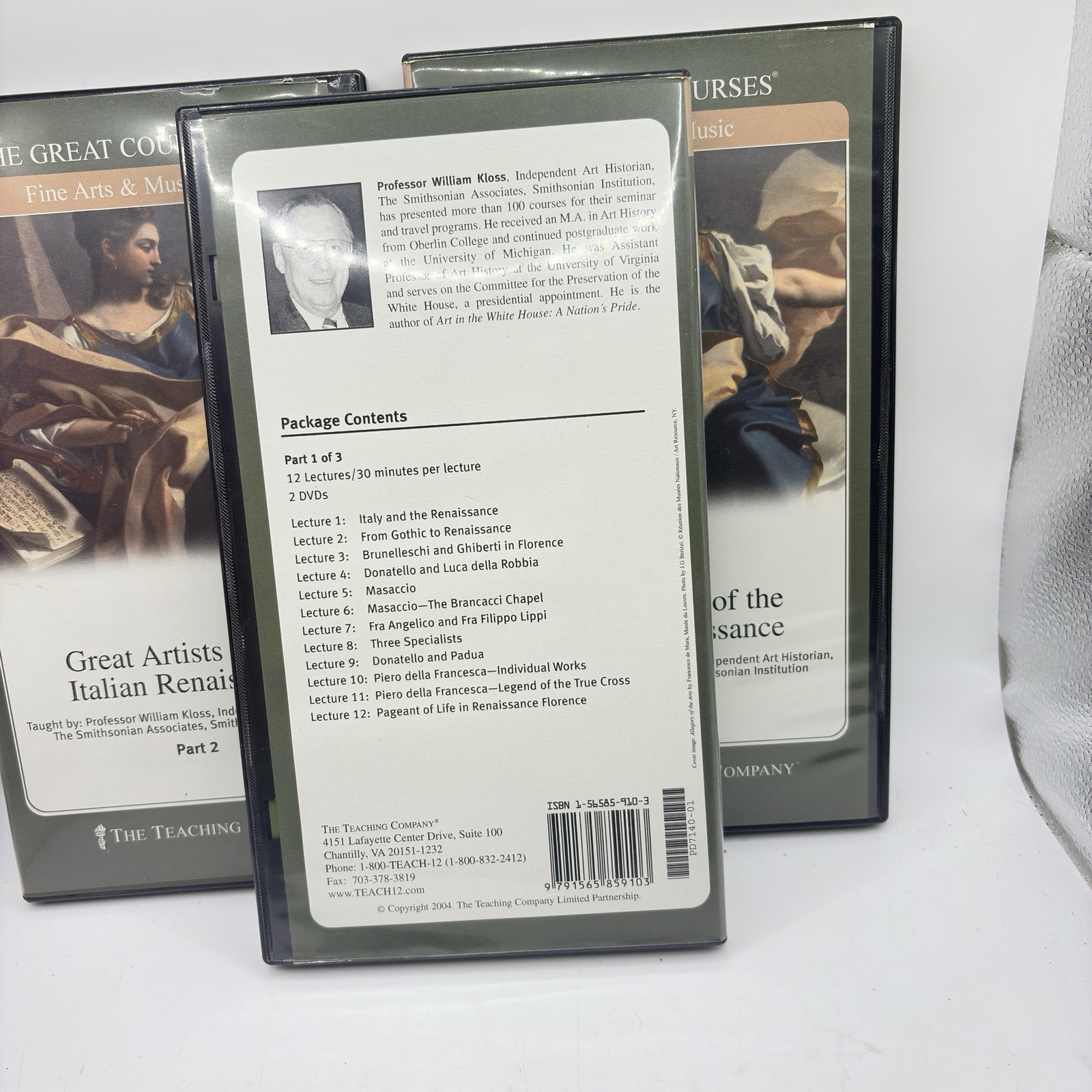 Great Artists of The Italian Renaissance Great Courses DVD Set 1-3