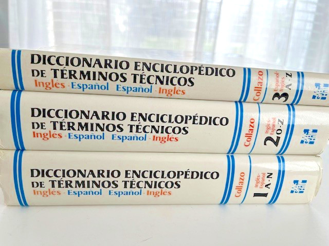 Diccionario Enciclopédico de Términos Técnicos, Brand NEW, Vols. 1-2-3. Clean!